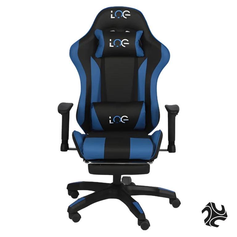 LOG Gaming Chair Blue with Adjustable Height Arm Rest - 2024 Model