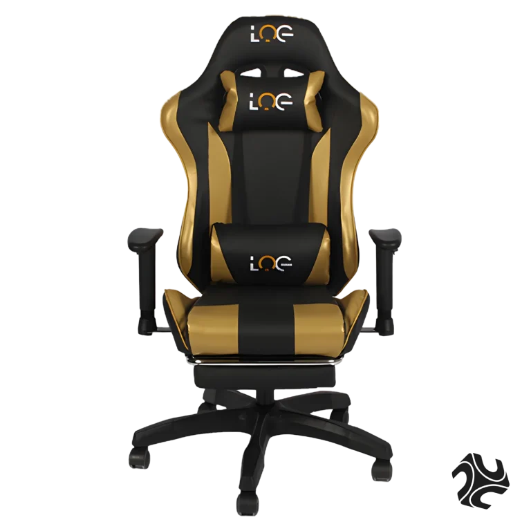 LOG Gaming Chair Gold with Adjustable Height Arm Rest - 2024 Model