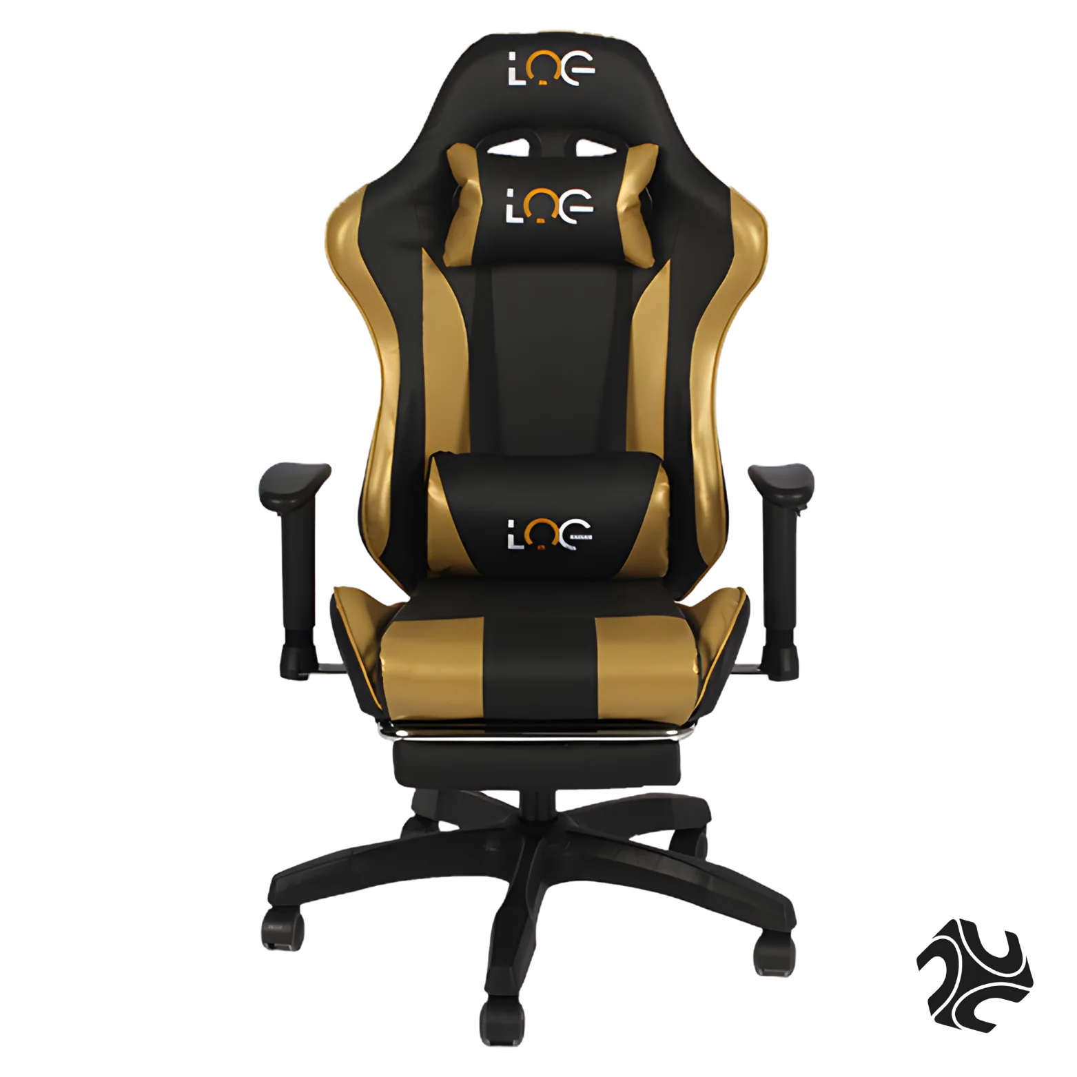 LOG Gaming Chair Gold with Adjustable Height Arm Rest - 2024 Model
