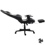 LOG Gaming Chair with Lumbar Support, Adjustable Height and Arm Rest 2024 Model - White