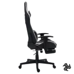 LOG Gaming Chair with Lumbar Support, Adjustable Height and Arm Rest 2024 Model - White - Image 3