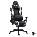 LOG Gaming Chair with Lumbar Support, Adjustable Height and Arm Rest 2024 Model - White - Image 4