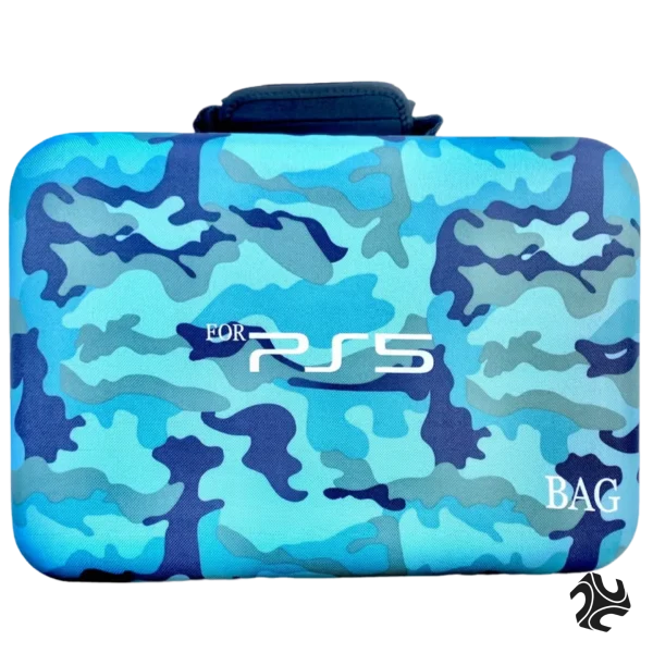 LOG Hard Shell Bag For PlayStation 5 - Camo Blue