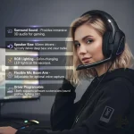 ⁦LOG G500 Wired Gaming Headset for PC & PS5 & PS4, Xbox, Nintendo Switch⁩ - الصورة ⁦2⁩