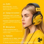 ⁦LOG G800 Wireless Gaming Headset for PC & PS5 & PS4, Xbox, Nintendo Switch, Mobile⁩ - الصورة ⁦2⁩