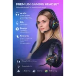 LOG H404 Wired Gaming Headset for PC & PS5 & PS4 , Xbox, Nintendo Switch