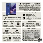 Motorola G56 Dual SIM 5G PANTONE Dazzling Blue 12GB RAM 256GB - Middle East Version