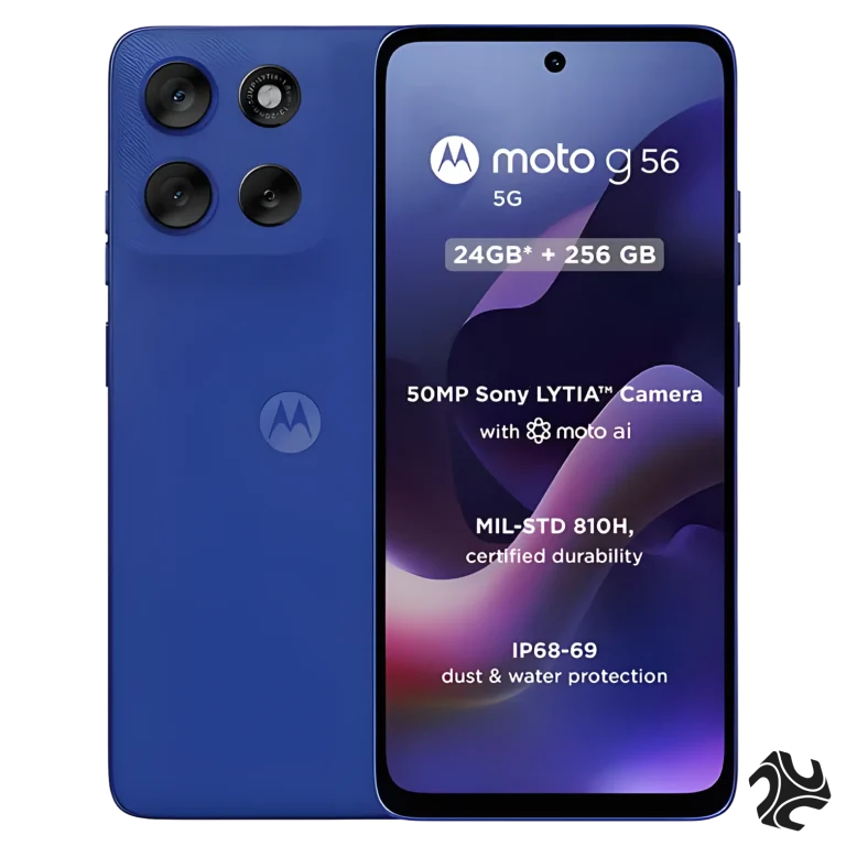Motorola G56 Dual SIM 5G PANTONE Dazzling Blue 12GB RAM 256GB Middle East Version Saudi Arabia