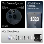 ⁦Nothing Phone 3a Pro 5G Dual SIM Black 12GB RAM 256GB - Middle East Version⁩ - الصورة ⁦5⁩