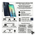 Samsung Galaxy A06 Dual SIM Black 4GB RAM 64GB 128GB 5G - Middle East Version