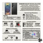 Samsung Galaxy S25 Ultra AI Dual SIM Titanium Black 12GB RAM 256GB 5G - Middle East Version