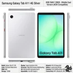 Samsung Galaxy Tab A11 4G Silver 8GB RAM 128GB Middle East version tablet price in Saudi Arabia