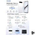 TECNO POVA Slim 5G Dual SIM Slim White 8GB RAM 256GB 5G - Middle East Version - Image 7