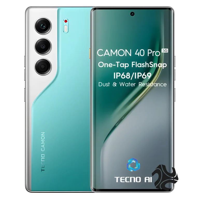 Tecno Camon 40 Pro Dual SIM Emerald Lake Green 12GB RAM 256GB 5G - International Version