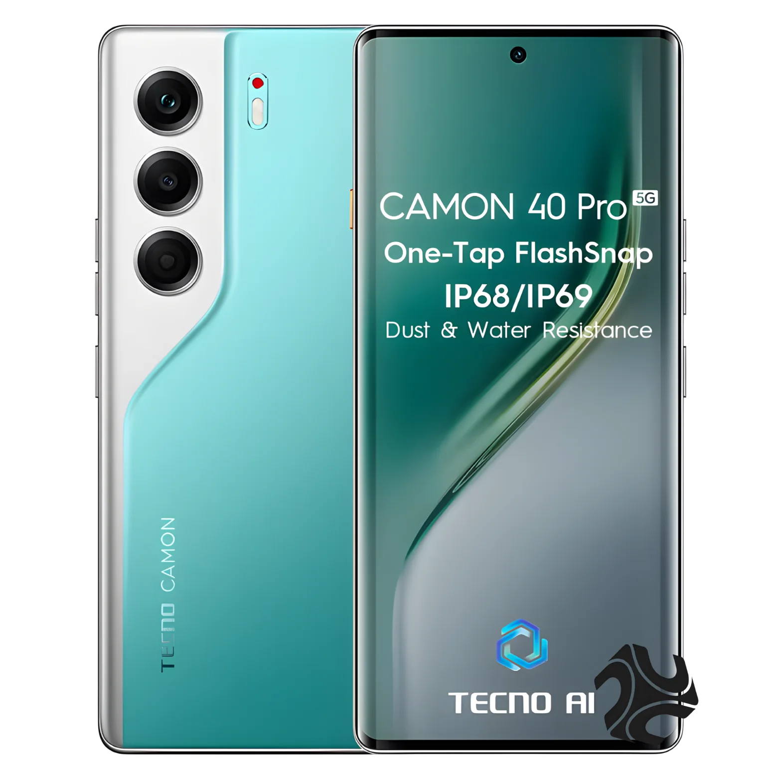 Tecno Camon 40 Pro Dual SIM Emerald Lake Green 12GB RAM 256GB 5G - International Version Tecno Camon 40 Pro Dual SIM Emerald Lake Green 12GB RAM 256GB 5G - International Version