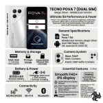 Tecno Pova 7 Dual SIM Magic Silver 8GB 256GB 5G - Middle East Version