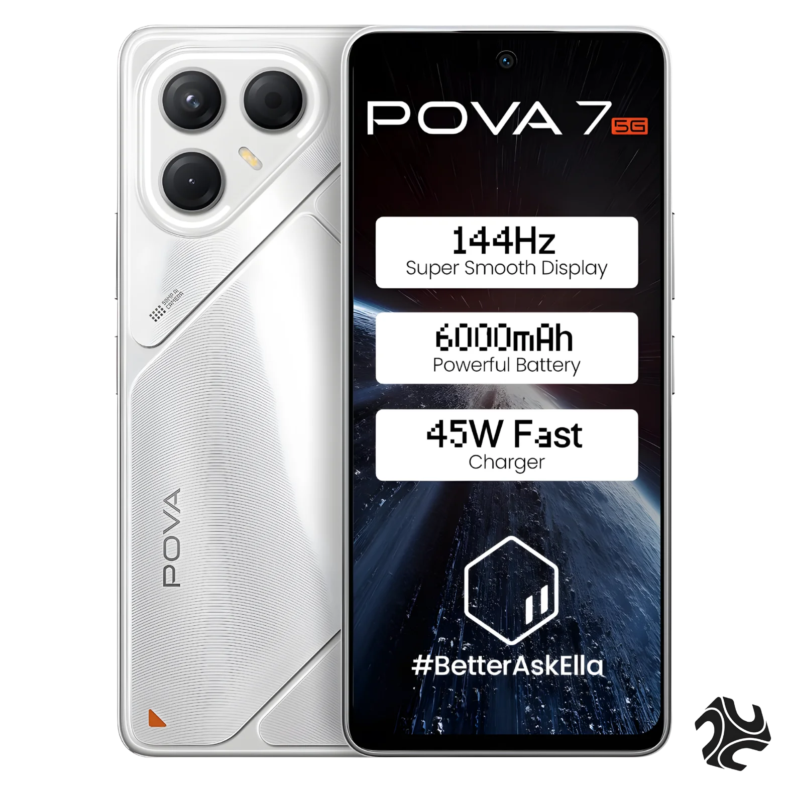 Tecno Pova 7 Dual SIM Magic Silver 8GB 256GB 5G - Middle East Version Tecno Pova 7 Dual SIM Magic Silver 8GB 256GB 5G - Middle East Version