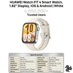 HUAWEI Watch FIT4 Smart Watch, 1.82” Display, iOS & Android White in KSA