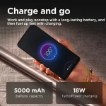 Motorola Moto G35 5G Dual SIM smartphone in Midnight Black featuring a 6.7-inch Full HD+ display, 8GB RAM, 128GB storage, dual rear cameras, and ultra-fast 5G connectivity. Middle East Version.