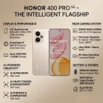 Honor H400 Dual SIM Gold 12GB RAM 256GB With Free Gifts - Middle East Version - Image 6