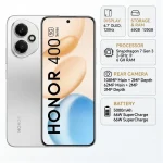 Honor H400 Dual SIM Silver 12GB RAM 256GB With Free Gifts - Middle East Version - Image 4