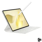 Huawei MatePad 12X PaperMatte Edition tablet in White featuring 12GB RAM, 256GB storage, PaperMatte display technology, WiFi connectivity, premium design, and free keyboard included. Middle East Version.