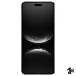 Front and rear view of the Huawei Nova 14 Pro, 512GB storage model in Black, featuring an advanced dual-camera selfie setup and triple rear camera system