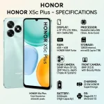 Honor X5c Plus 4G Dual SIM 4GB RAM 128GB Ocean Cyan - Middle East Version - Image 5