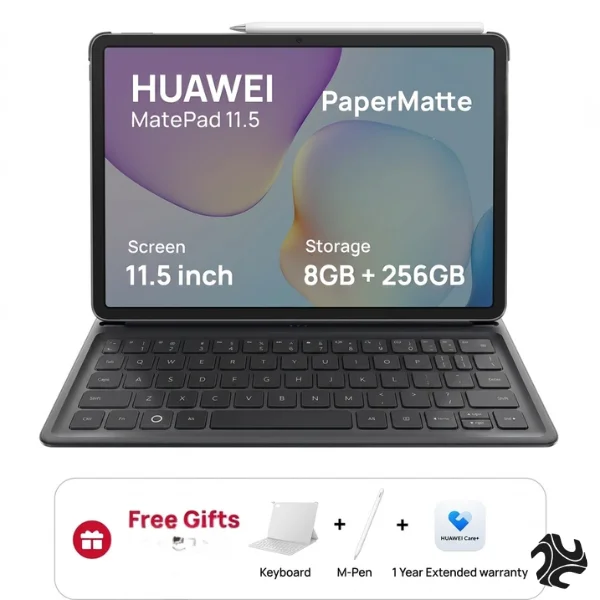 HUAWEI MatePad 11.5 2025 PaperMatte Edition Tablet WIFI 8 GB RAM + 256 GB Space Gray Middle East Version with Free Keyboard + M-pencil - Middle East Version HUAWEI MatePad 11.5 2025 PaperMatte Edition Tablet WIFI 8 GB RAM + 256 GB Space Gray Middle East Version with Free Keyboard + M-pencil - Middle East Version - Image 1