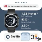 HUAWEI WATCH FIT 5 Pro Smartwatch White Black Orange with Free Earbuds Strap Watch Faces HUAWEI Health Plus Saudi Arabia