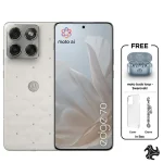 Motorola Edge 70 Dual SIM 5G Collections by Swarovski 12GB RAM 512GB PANTONE Cloud Dancer with Free Moto Buds Middle East Version Saudi Arabia