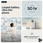 Motorola Edge 70 Dual SIM 5G Collections by Swarovski 12GB RAM 512GB PANTONE Cloud Dancer with Free Moto Buds Middle East Version Saudi Arabia