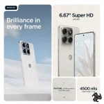Motorola Edge 70 Dual SIM 5G Collections by Swarovski 12GB RAM 512GB PANTONE Cloud Dancer with Free Moto Buds Middle East Version Saudi Arabia