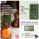 Motorola G56 Dual SIM 5G PANTONE Dill (Green) 12GB RAM 256GB Middle East Version Saudi Arabia