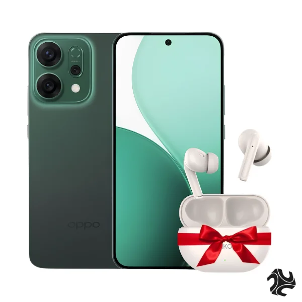 OPPO Reno14 F 5G Dual SIM Luminous Green 12GB RAM 256GB With Gift SHKOD AirLits1 Pro - Middle East Version OPPO Reno14 F 5G Dual SIM Luminous Green 12GB RAM 256GB With Gift SHKOD AirLits1 Pro - Middle East Version - Image 1