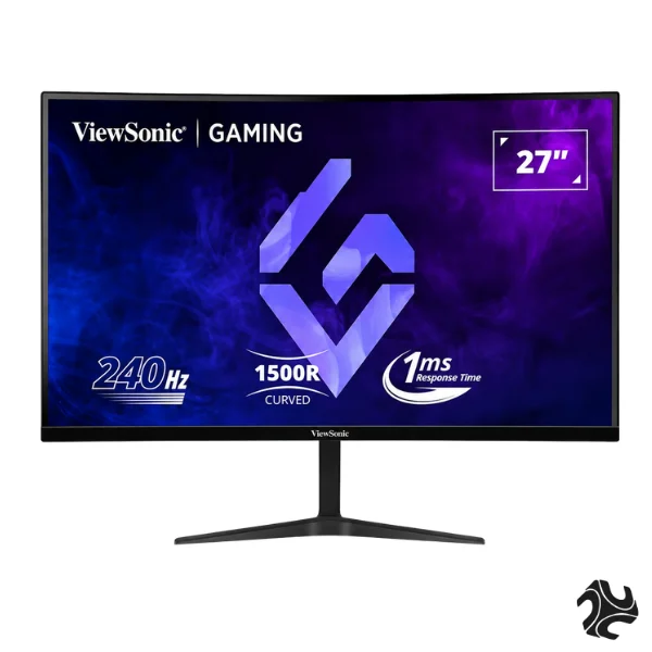 ViewSonic 27 inch FHD Curved Gaming Monitor (1920 X 1080) 240hz, 1MS, 3.5 Audio Out X 1/ HDMI 2.0 X 2/ Display Port: 1/ ADAPTIVE SYNC VX2719-PC-MHD Black ViewSonic VX2719-PC-MHD 27 Inch Curved Full HD Gaming Monitor 240Hz 1ms Adaptive Sync Black Saudi Arabia