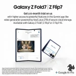 Samsung Galaxy Z Fold 7 Dual SIM Blue Shadow Silver Shadow Jet Black 12GB RAM 256GB 512GB 5G Middle East Version Saudi Arabia