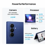 Samsung Galaxy Z Fold 7 Dual SIM Blue Shadow Silver Shadow Jet Black 12GB RAM 256GB 512GB 5G Middle East Version Saudi Arabia