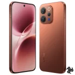 VIVO V70 Dual SIM 5G smartphone in Matte Brown featuring 12GB RAM, 256GB storage, premium curved display, and sleek modern design – Middle East Version.