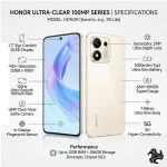 HONOR X7e Plus 5G in Meteor Silver, Desert Gold, Desert Gold, VELVET BLACK featuring 8GB RAM, 128GB/256GB storage, Middle East Version Jeddah, Riyadh, Makkah, Saudi Arabia