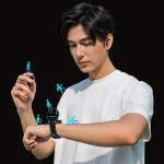 Infinix 2 in 1 Earbuds and Smartwatch Black with 1.39-inch HD Display Bluetooth 5.4 Health Tracking