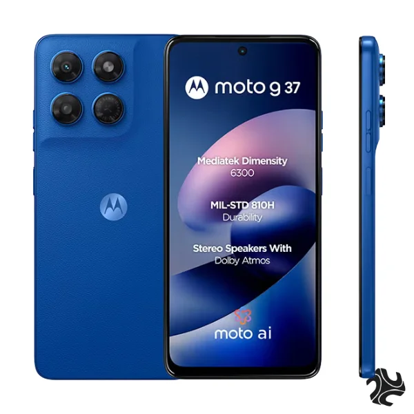 Motorola G37 Dual SIM 5G PANTONE Nautical Blue 4+8GB RAM 128GB Middle East Version Saudi Arabia