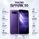 TECNO Spark 50 5G Dual SIM Titanium Grey, Mint Green, Fantasy Purple, Ink Black, Champagne Gold 8GB RAM 256GB / 4GB RAM 128GB Global Version